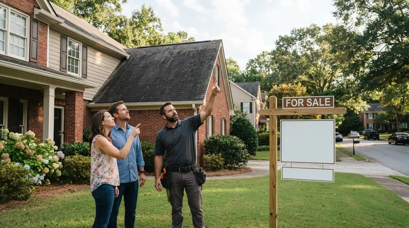 Roof check before buying a house in Atlanta