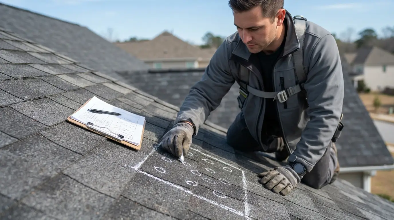 On-roof inspection before filing a claim