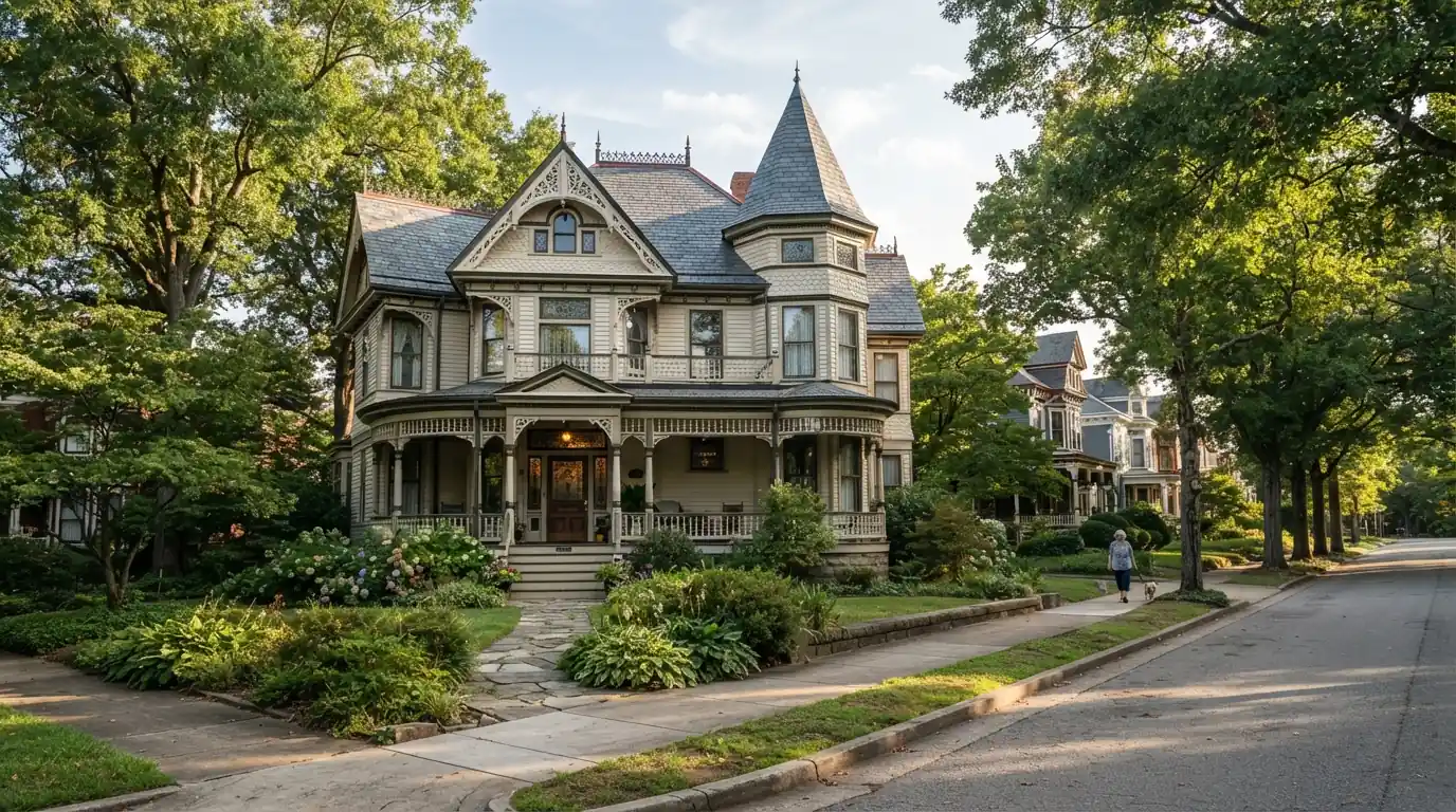 Historic Atlanta house with its original roof
