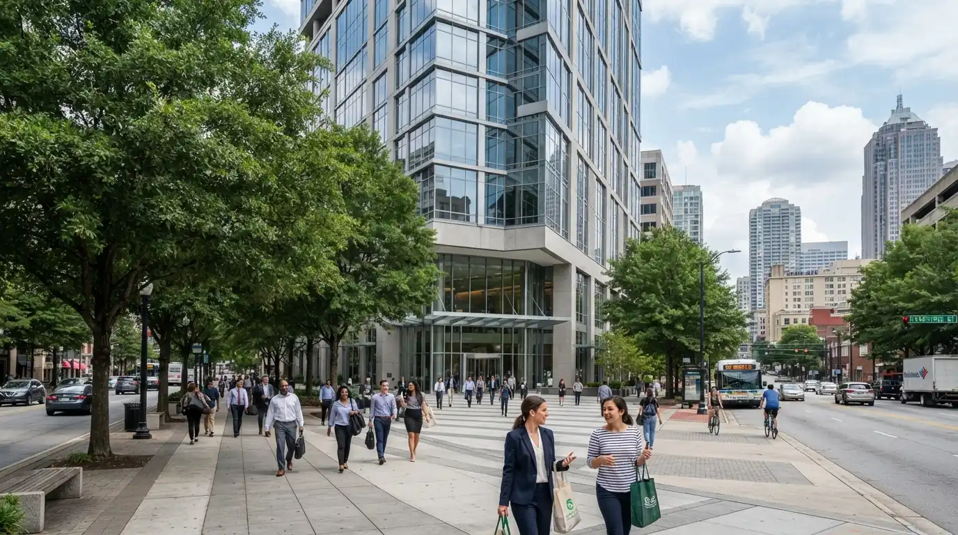 Atlanta service office area on Peachtree Street