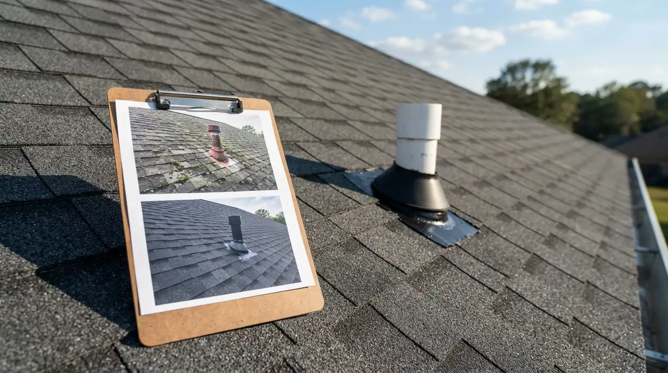 Documented roof repairs for an insurer